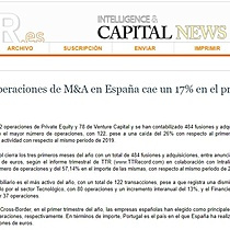 El nmero de operaciones de M&A en Espaa cae un 17% en el primer trimestre de 2020